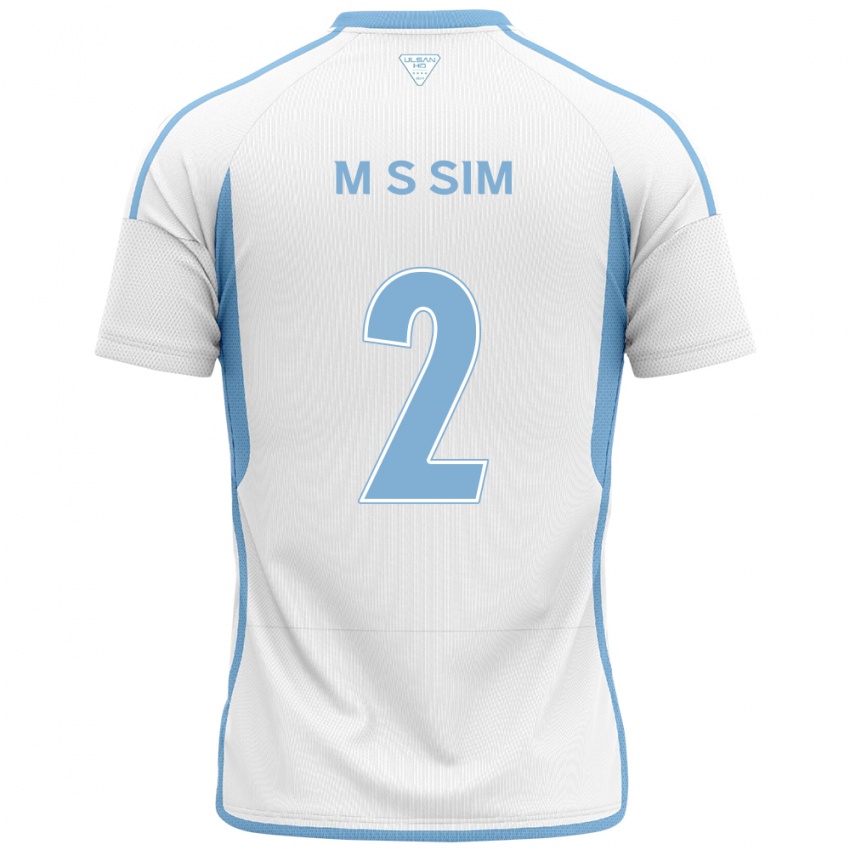 Criança Camisola Sang-Min Sim #2 Branco Azul Alternativa 2024/25 Camisa