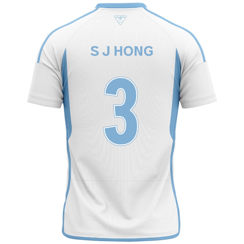 Criança Camisola Jae-Seok Hong #3 Branco Azul Alternativa 2024/25 Camisa