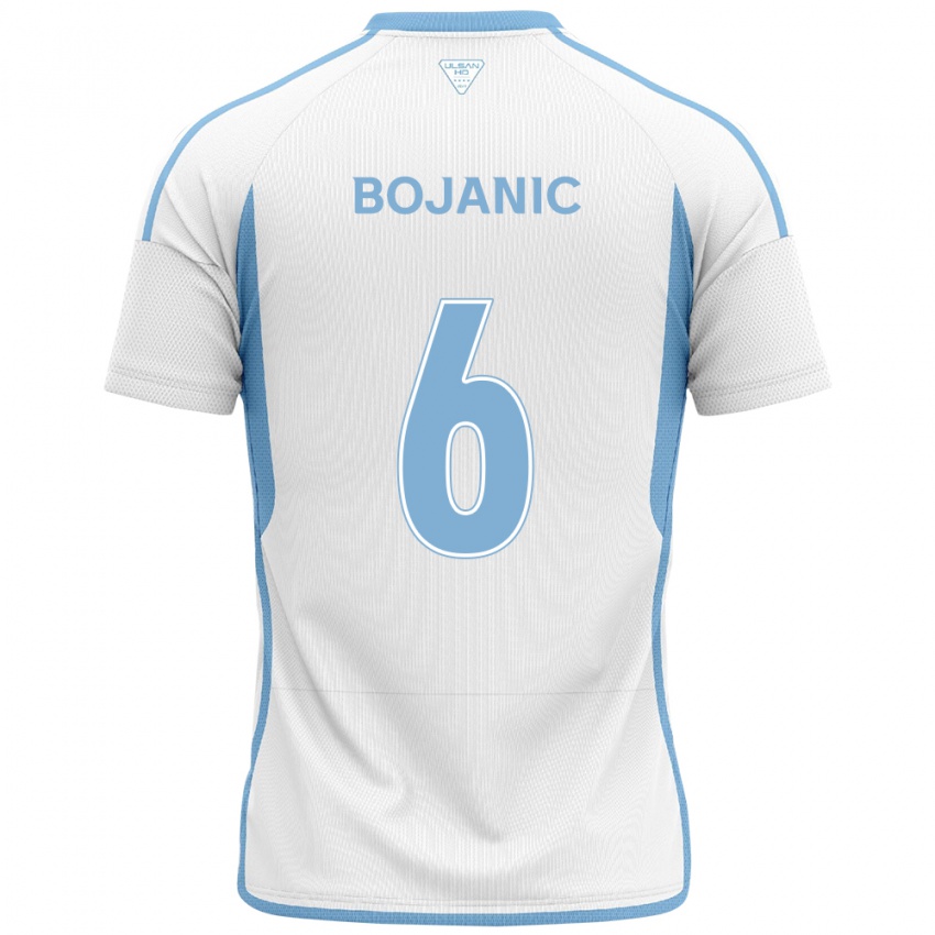 Criança Camisola Darijan Bojanic #6 Branco Azul Alternativa 2024/25 Camisa