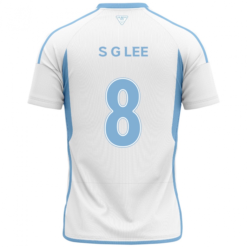 Criança Camisola Gyu-Sung Lee #8 Branco Azul Alternativa 2024/25 Camisa