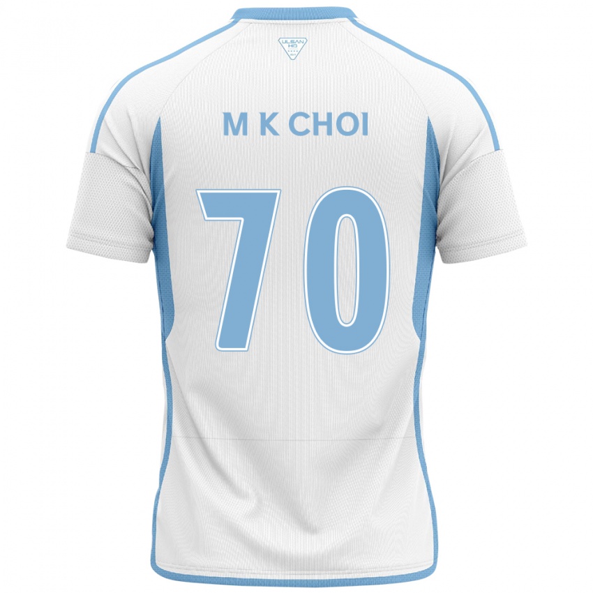 Criança Camisola Kang-Min Choi #70 Branco Azul Alternativa 2024/25 Camisa