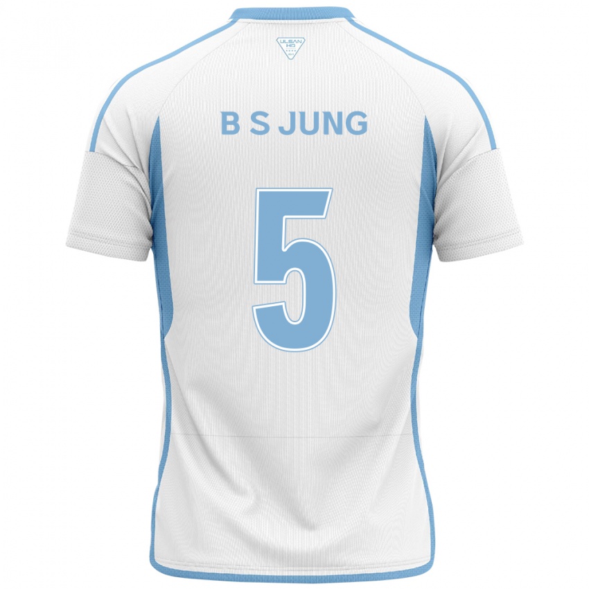 Criança Camisola Seong-Bin Jung #5 Branco Azul Alternativa 2024/25 Camisa