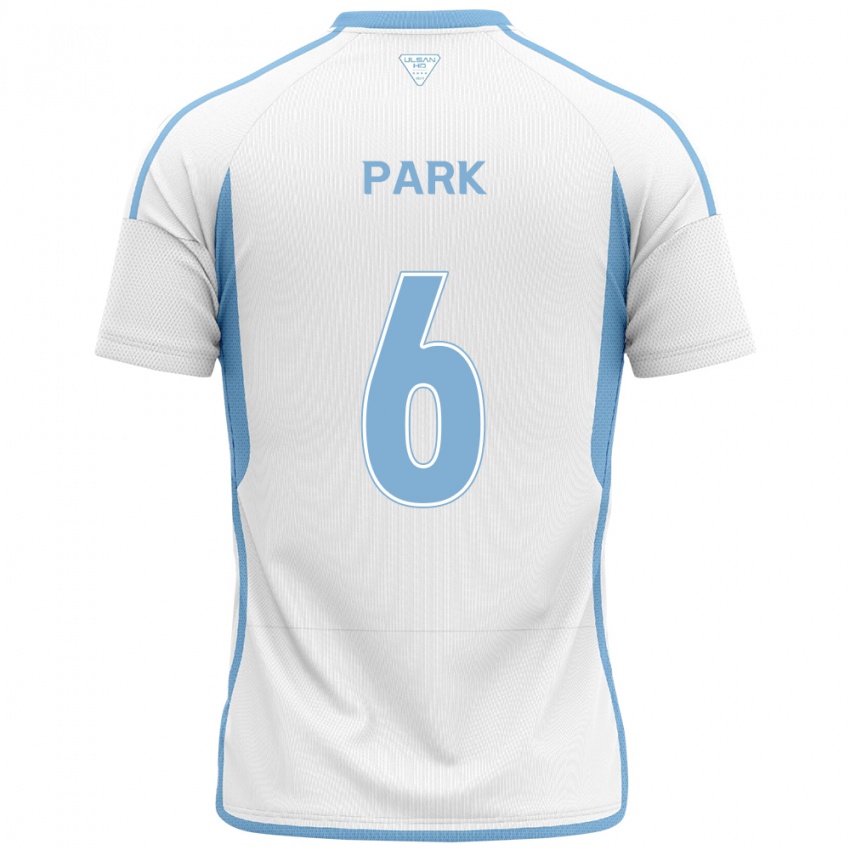 Criança Camisola Jun Park #6 Branco Azul Alternativa 2024/25 Camisa