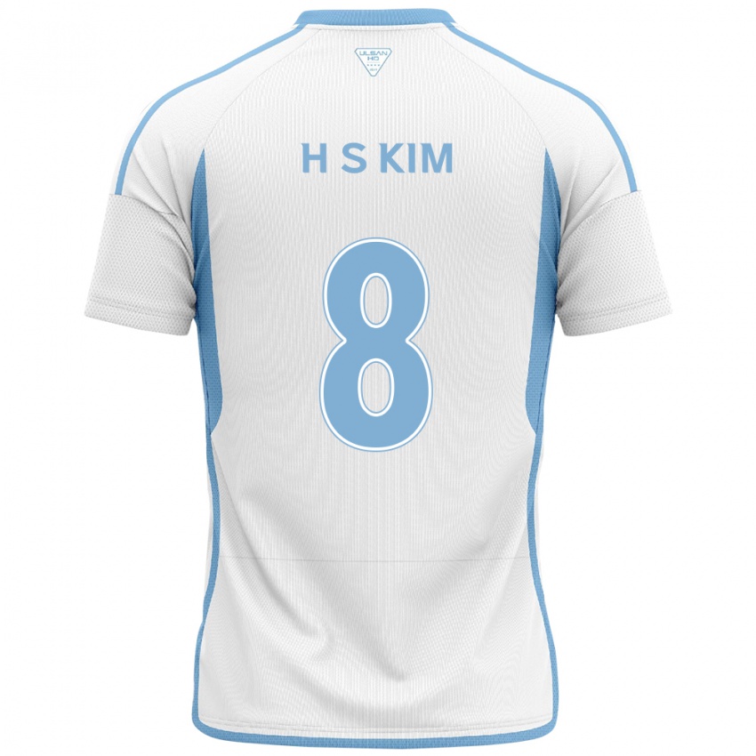 Criança Camisola Seung-Hyun Kim #8 Branco Azul Alternativa 2024/25 Camisa