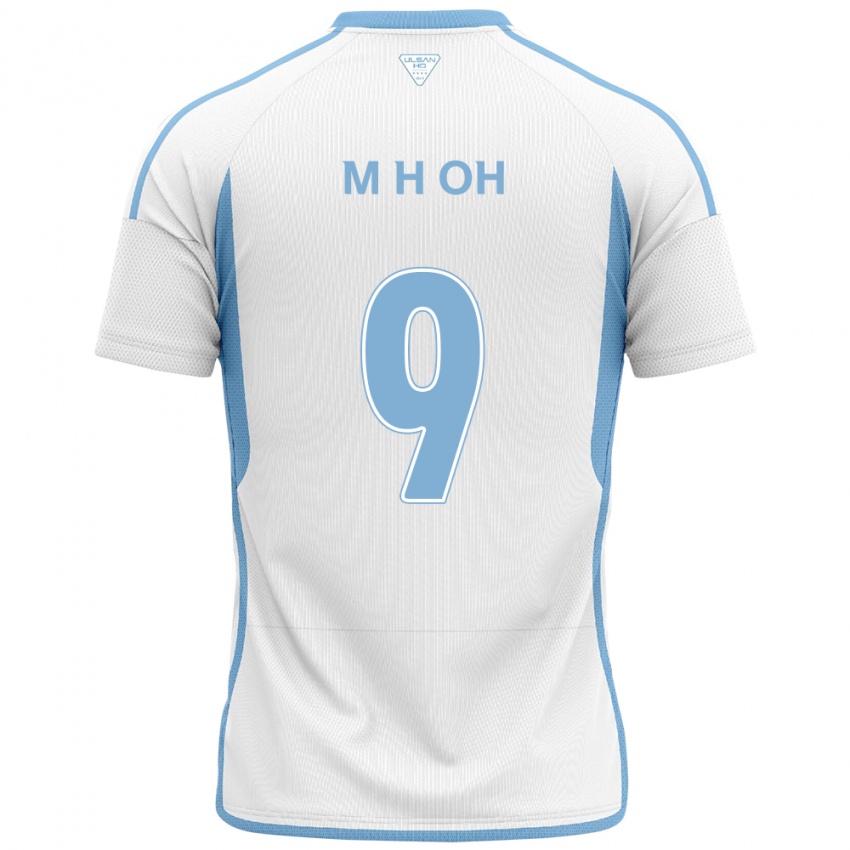 Criança Camisola Hyun-Min Oh #9 Branco Azul Alternativa 2024/25 Camisa