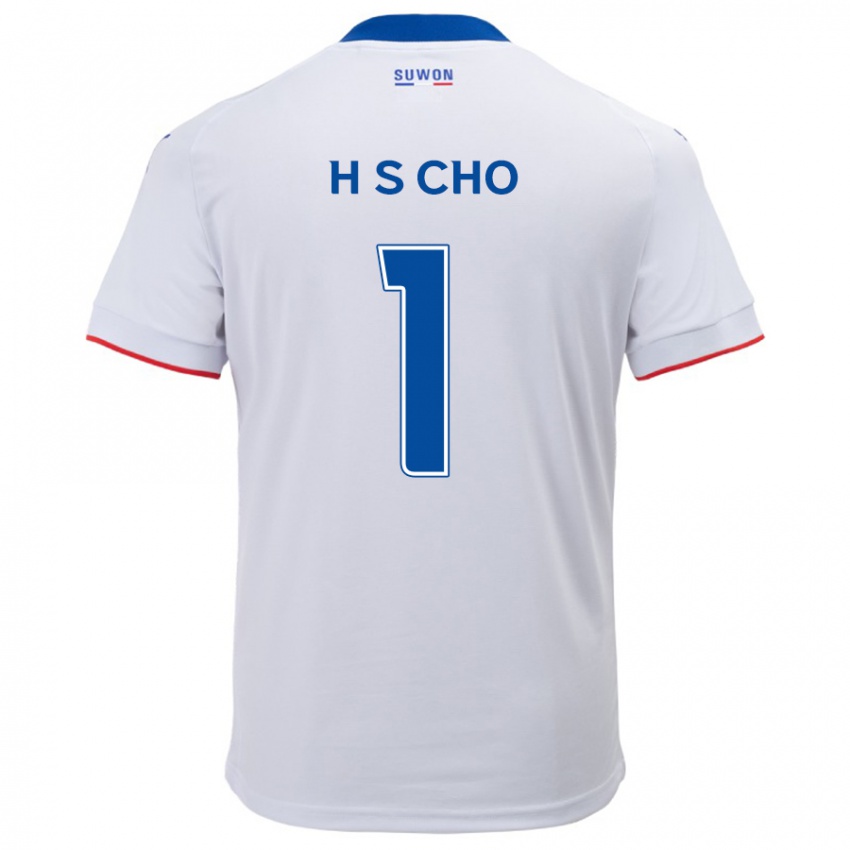 Criança Camisola Sung-Hoon Cho #1 Branco Azul Alternativa 2024/25 Camisa