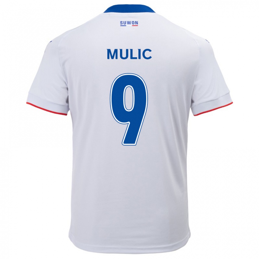 Criança Camisola Fejsal Mulic #9 Branco Azul Alternativa 2024/25 Camisa