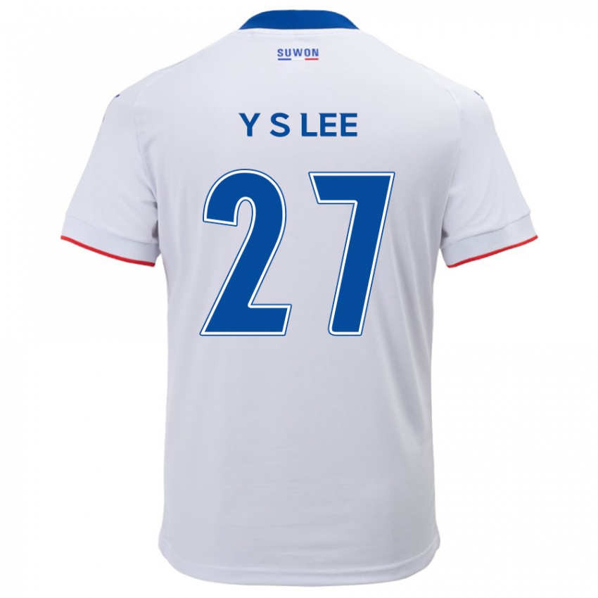 Criança Camisola Shi-Yeong Lee #27 Branco Azul Alternativa 2024/25 Camisa