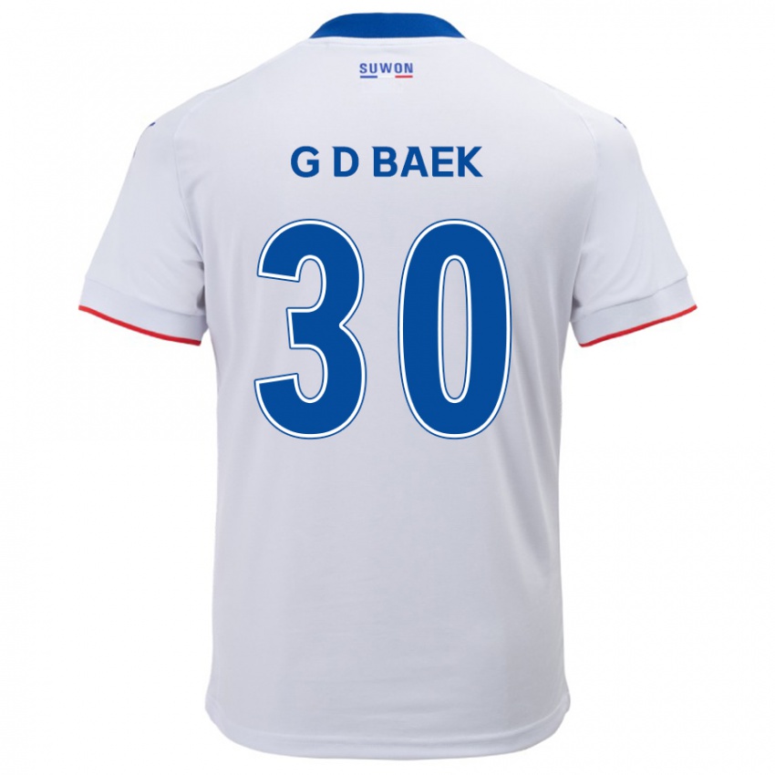 Criança Camisola Dong-Gyu Baek #30 Branco Azul Alternativa 2024/25 Camisa