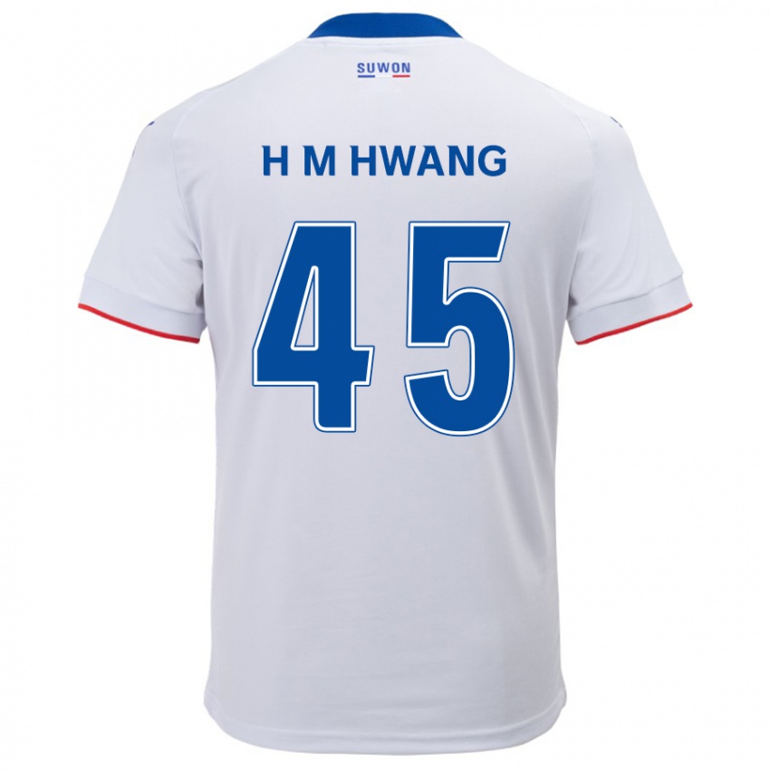 Criança Camisola Myung-Hyun Hwang #45 Branco Azul Alternativa 2024/25 Camisa