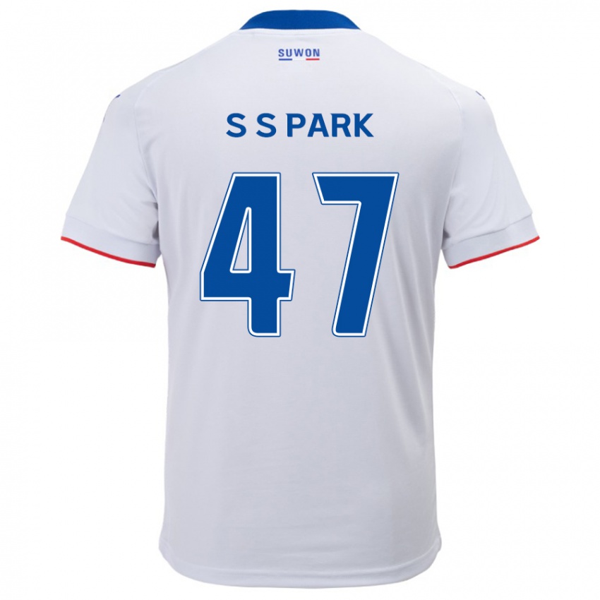 Criança Camisola Seung-Soo Park #47 Branco Azul Alternativa 2024/25 Camisa