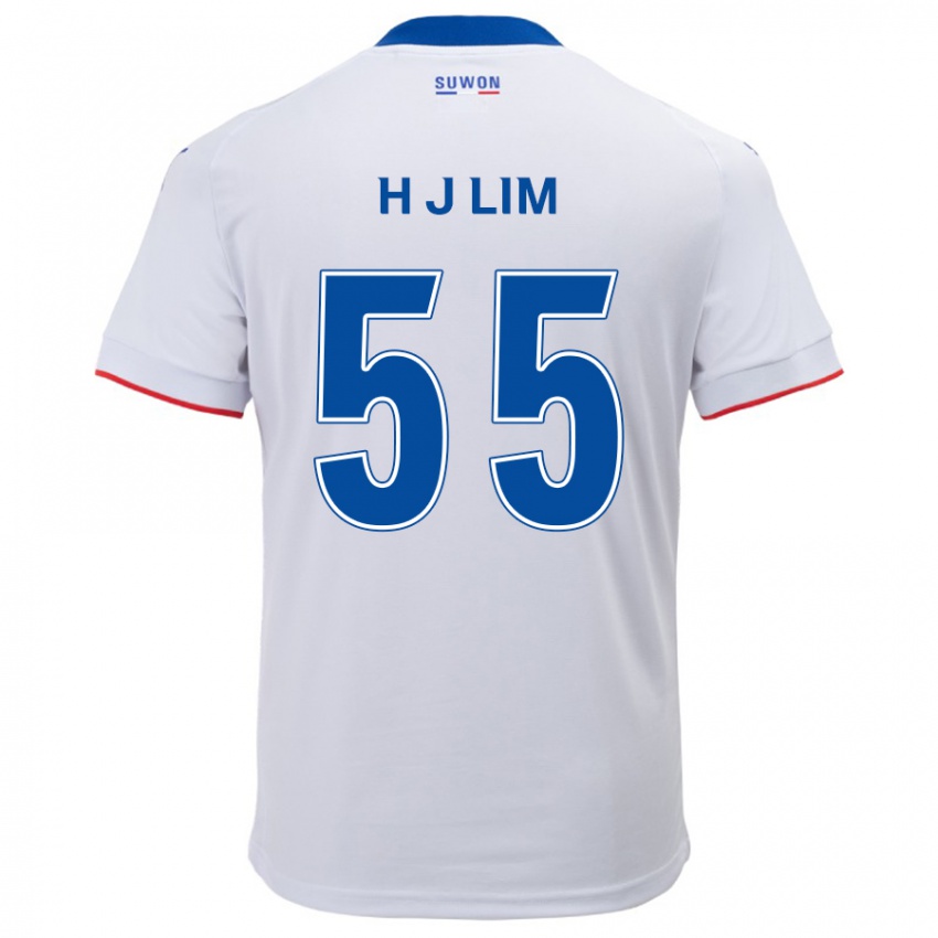 Criança Camisola Ji-Hoon Lim #55 Branco Azul Alternativa 2024/25 Camisa