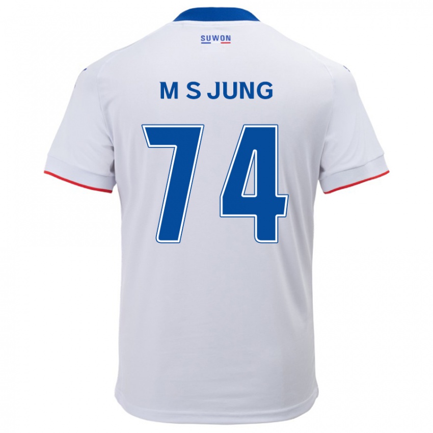 Criança Camisola Sung-Min Jung #74 Branco Azul Alternativa 2024/25 Camisa