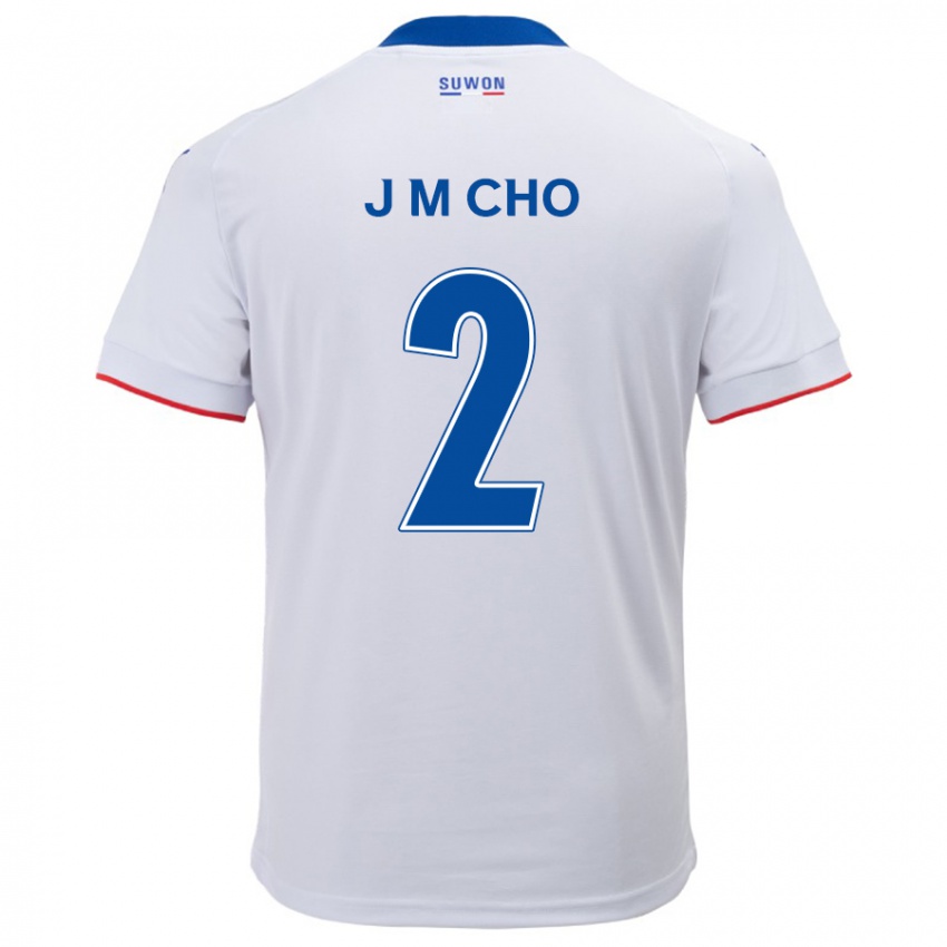 Criança Camisola Min-Jae Cho #2 Branco Azul Alternativa 2024/25 Camisa