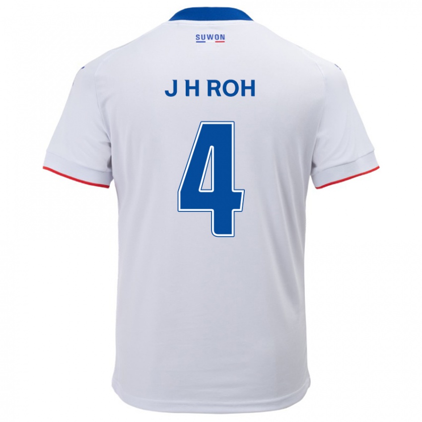 Criança Camisola Hyun-Jun Roh #4 Branco Azul Alternativa 2024/25 Camisa