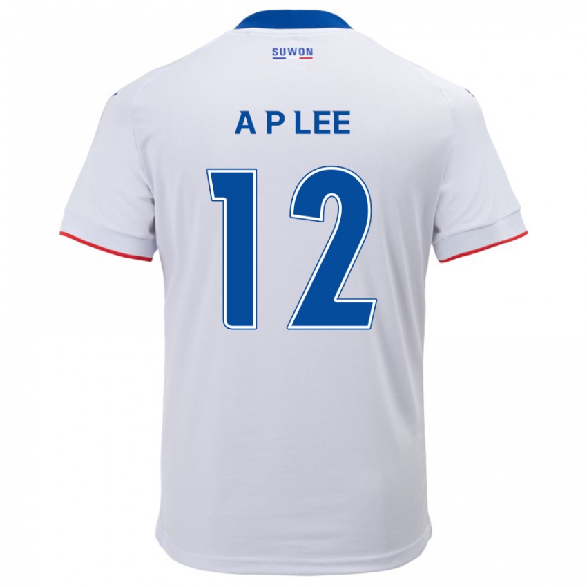 Criança Camisola Pyeong-An Lee #12 Branco Azul Alternativa 2024/25 Camisa