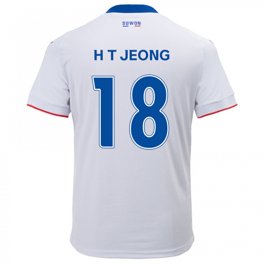 Criança Camisola Tae-Hwan Jeong #18 Branco Azul Alternativa 2024/25 Camisa