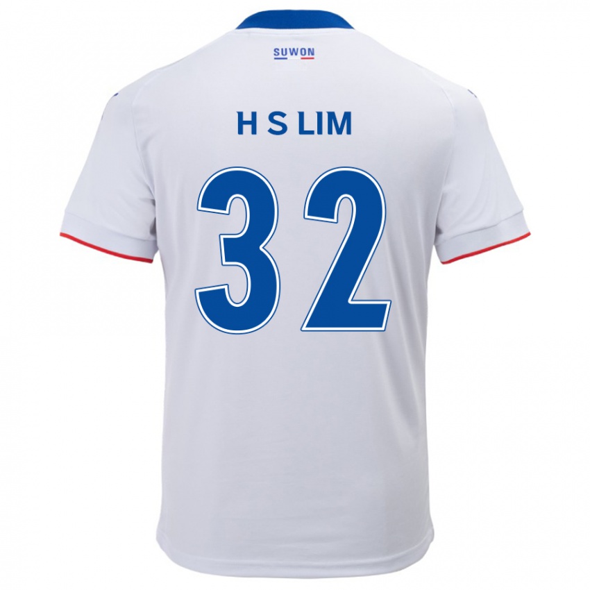 Criança Camisola Seong-Hyeon Lim #32 Branco Azul Alternativa 2024/25 Camisa