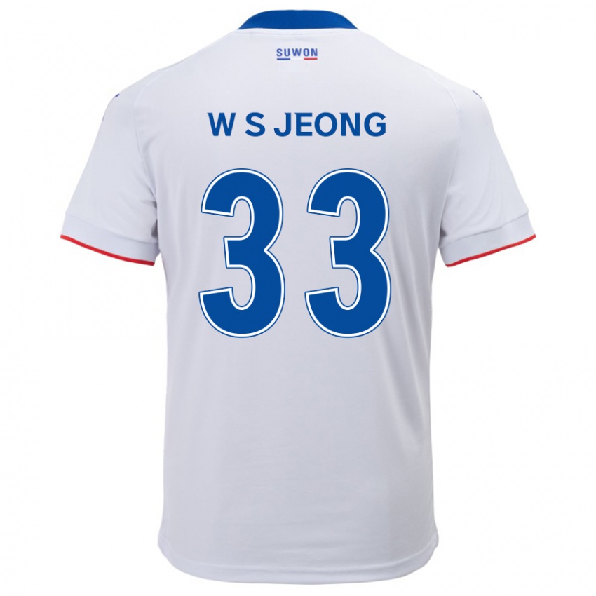 Criança Camisola Seo-Woo Jeong #33 Branco Azul Alternativa 2024/25 Camisa