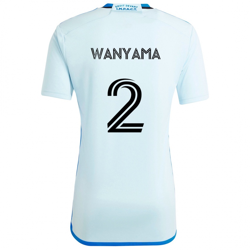 Criança Camisola Victor Wanyama #2 Gelo Azul Alternativa 2024/25 Camisa