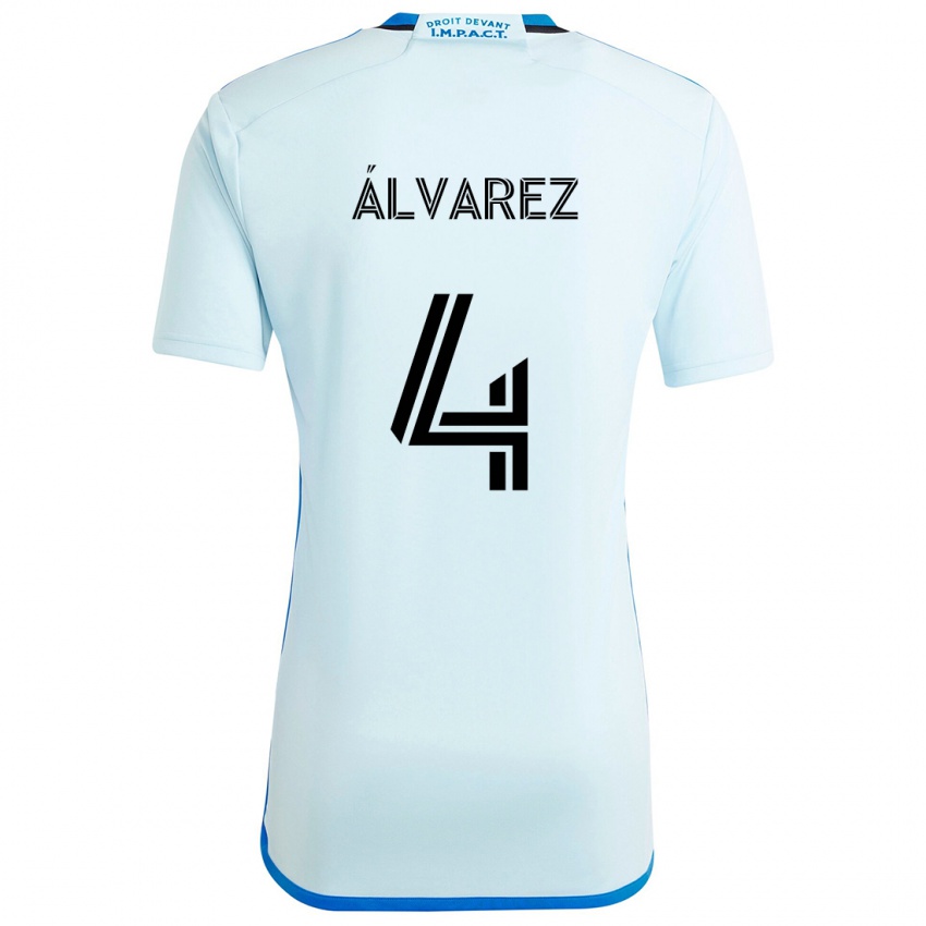 Criança Camisola Fernando Álvarez #4 Gelo Azul Alternativa 2024/25 Camisa