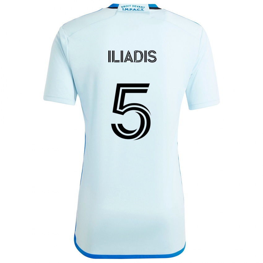 Criança Camisola Ilias Iliadis #5 Gelo Azul Alternativa 2024/25 Camisa