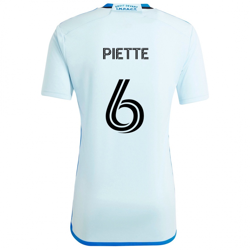 Criança Camisola Samuel Piette #6 Gelo Azul Alternativa 2024/25 Camisa