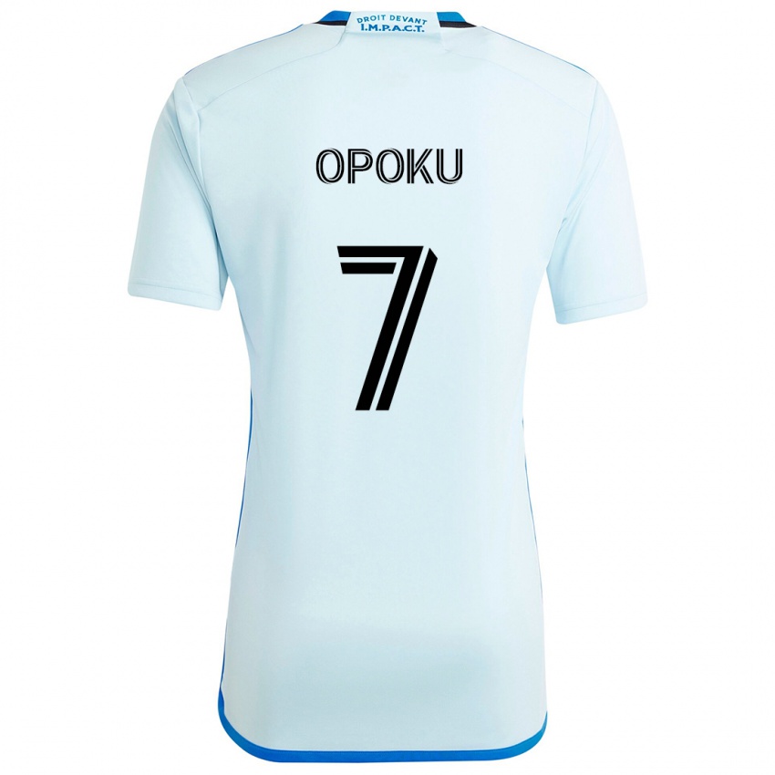 Criança Camisola Kwadwo Opoku #7 Gelo Azul Alternativa 2024/25 Camisa