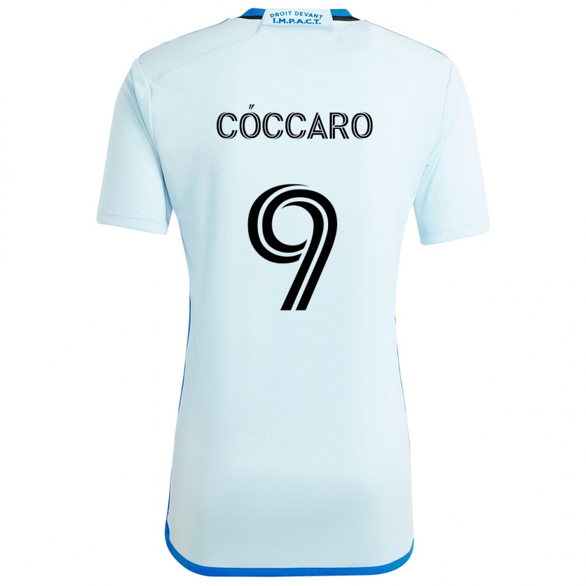 Criança Camisola Matías Cóccaro #9 Gelo Azul Alternativa 2024/25 Camisa