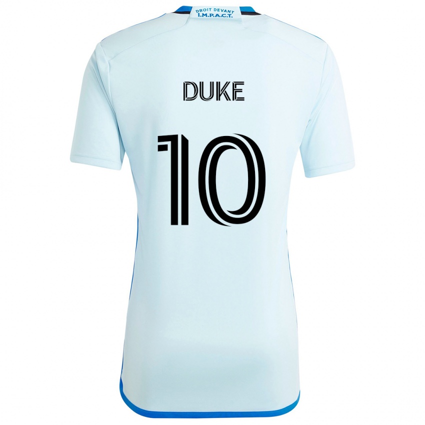 Criança Camisola Bryce Duke #10 Gelo Azul Alternativa 2024/25 Camisa