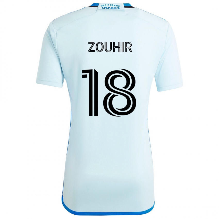 Criança Camisola Rida Zouhir #18 Gelo Azul Alternativa 2024/25 Camisa