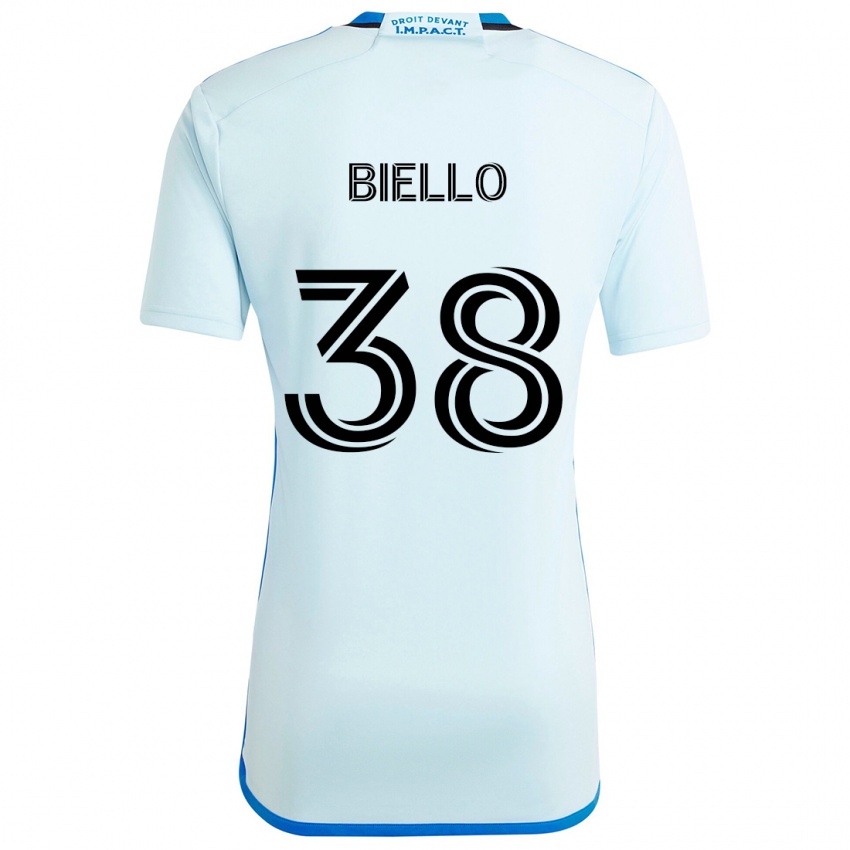 Criança Camisola Alessandro Biello #38 Gelo Azul Alternativa 2024/25 Camisa