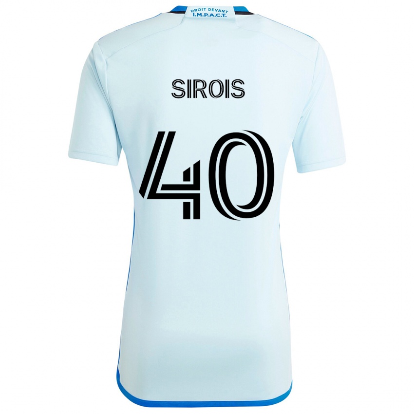 Criança Camisola Jonathan Sirois #40 Gelo Azul Alternativa 2024/25 Camisa