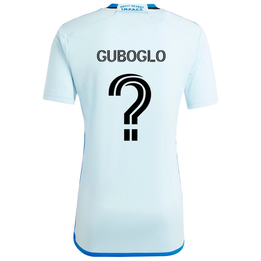 Criança Camisola Yuri Guboglo #0 Gelo Azul Alternativa 2024/25 Camisa