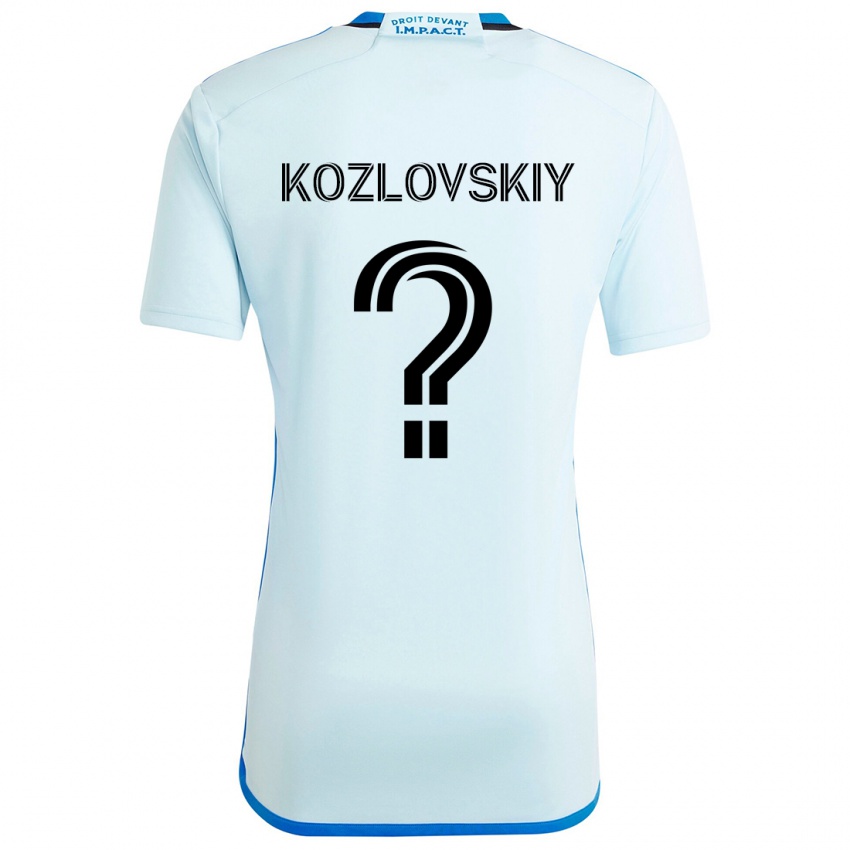 Criança Camisola Sergei Kozlovskiy #0 Gelo Azul Alternativa 2024/25 Camisa