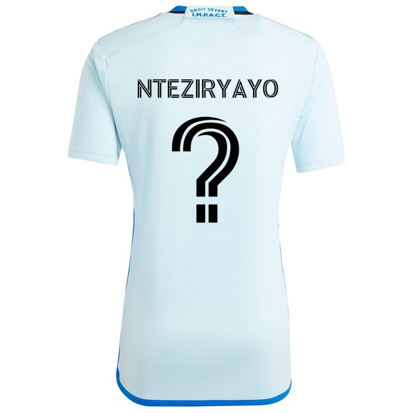 Criança Camisola Josh Nteziryayo #0 Gelo Azul Alternativa 2024/25 Camisa