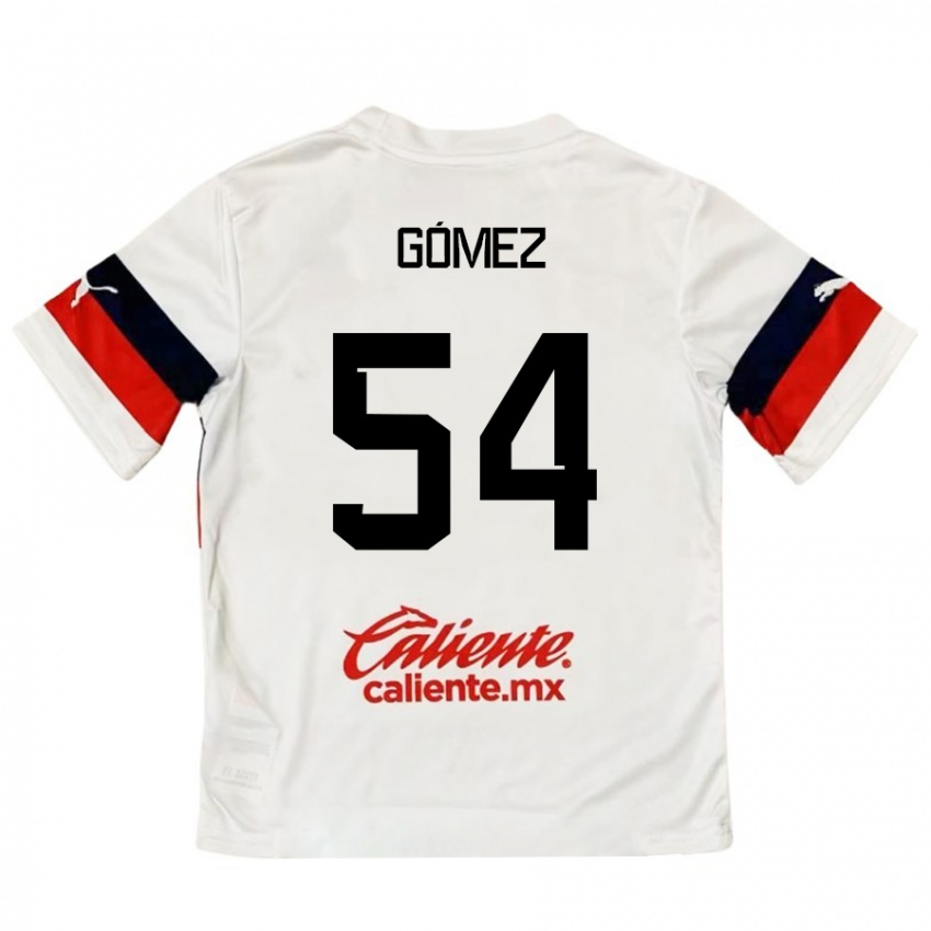 Criança Camisola Miguel Gómez #54 Branco Vermelho Alternativa 2024/25 Camisa