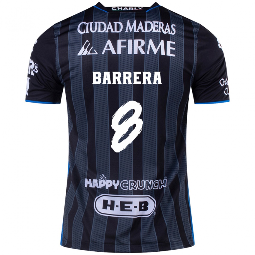 Criança Camisola Pablo Barrera #8 Branco Preto Alternativa 2024/25 Camisa