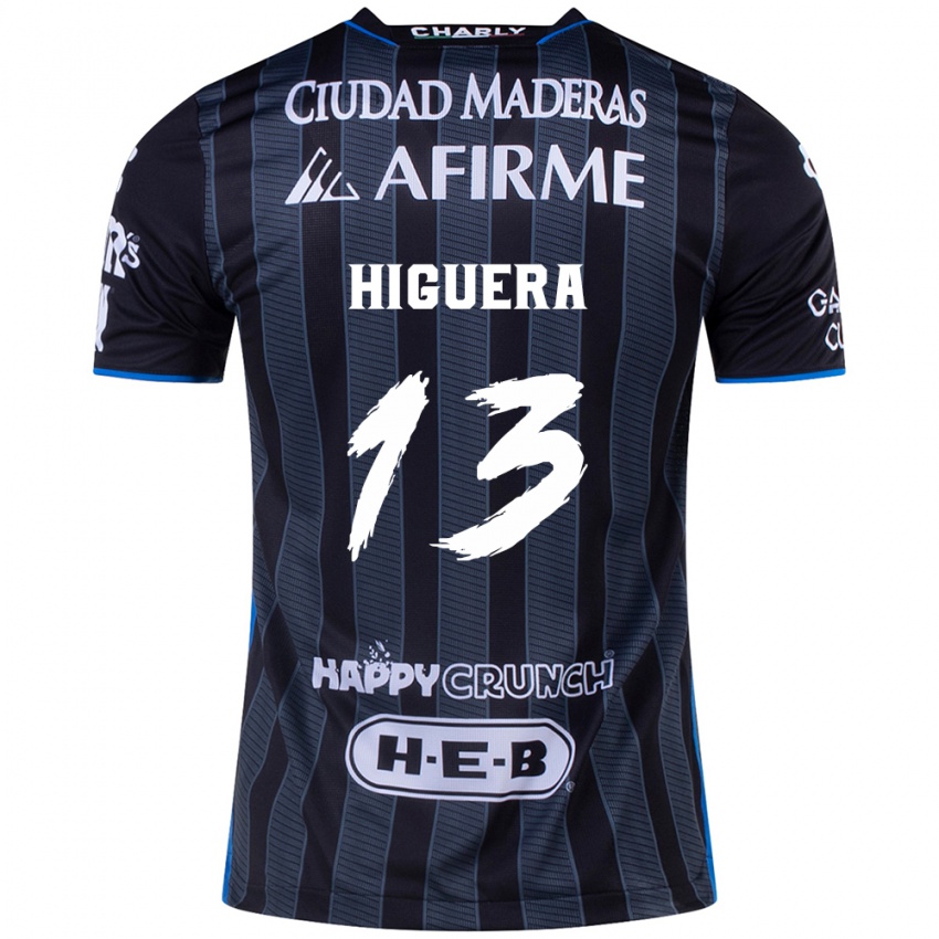 Criança Camisola Carlos Higuera #13 Branco Preto Alternativa 2024/25 Camisa