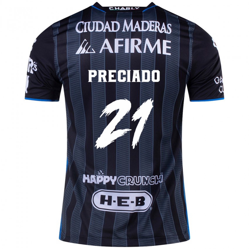 Criança Camisola Ayrton Preciado #21 Branco Preto Alternativa 2024/25 Camisa