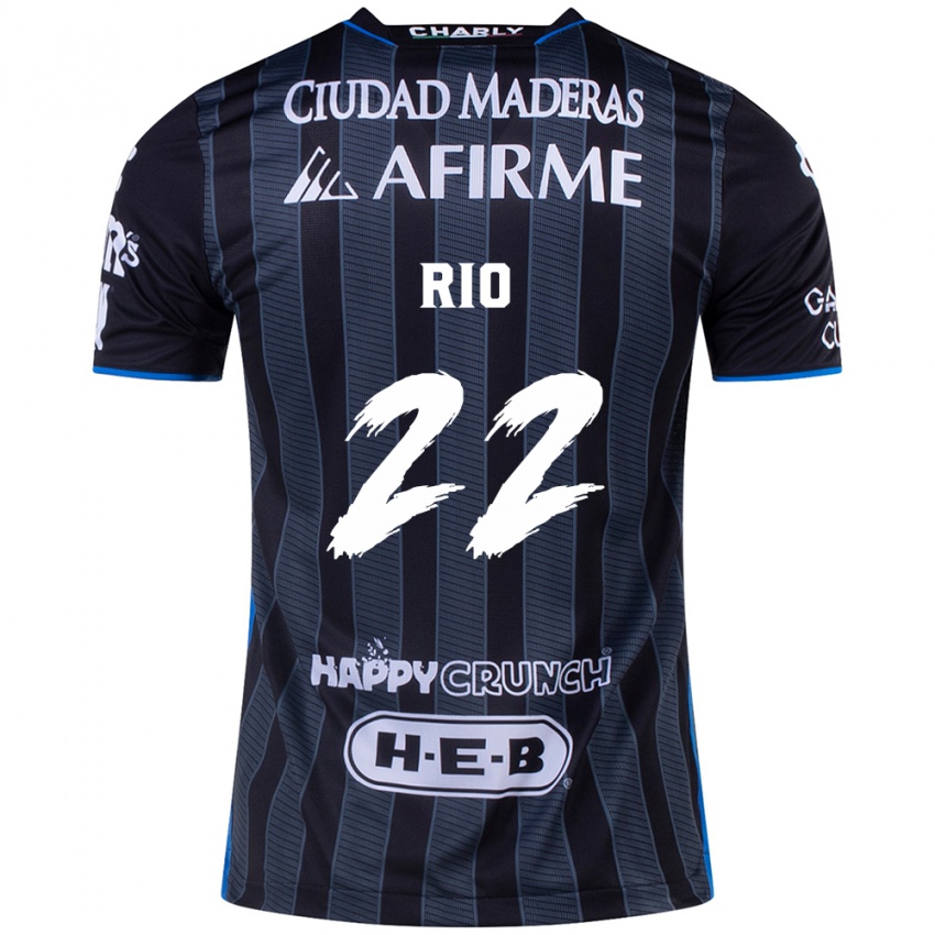 Criança Camisola Martín Rio #22 Branco Preto Alternativa 2024/25 Camisa