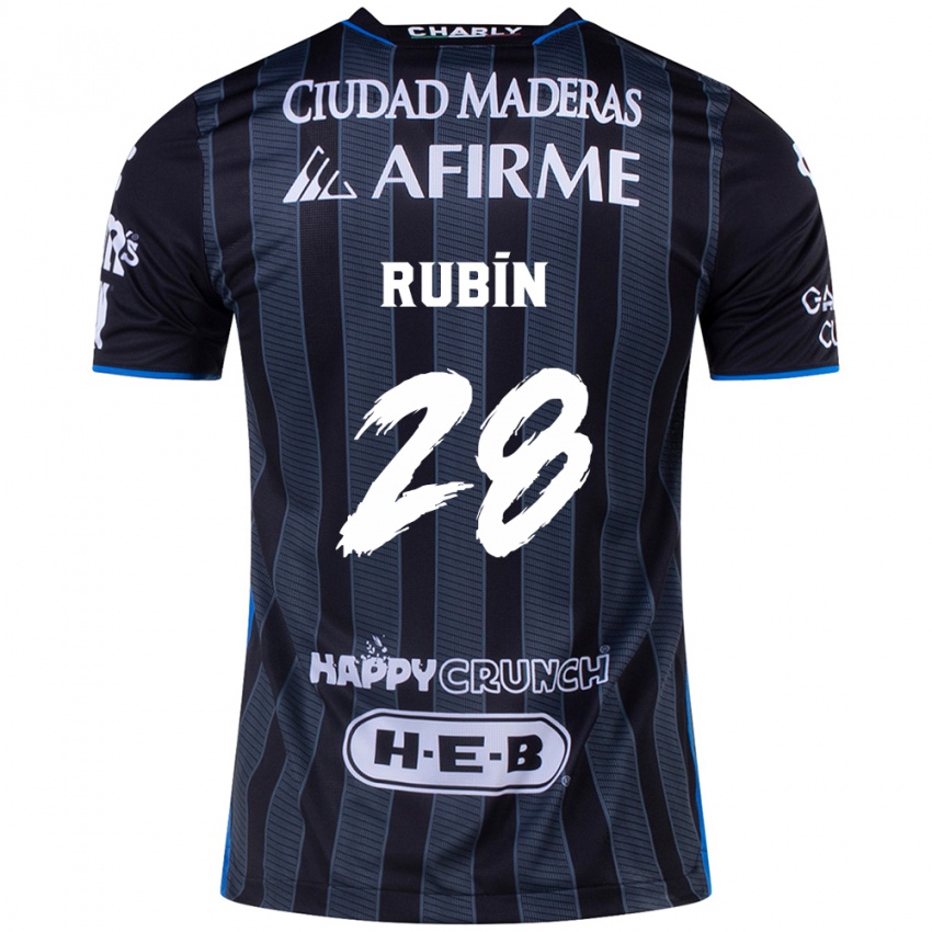 Criança Camisola Rubio Rubín #28 Branco Preto Alternativa 2024/25 Camisa