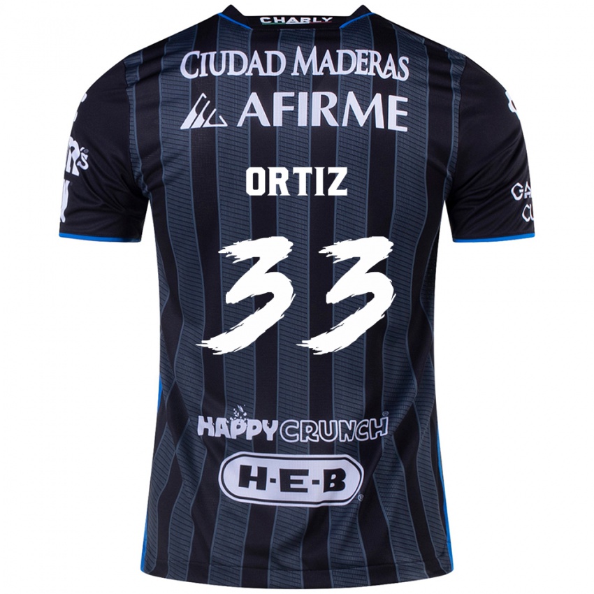 Criança Camisola Pablo Ortiz #33 Branco Preto Alternativa 2024/25 Camisa