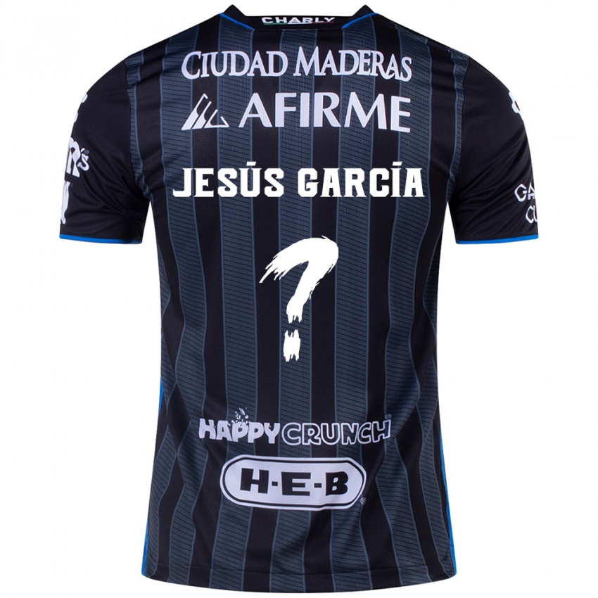 Criança Camisola Jesús García #0 Branco Preto Alternativa 2024/25 Camisa