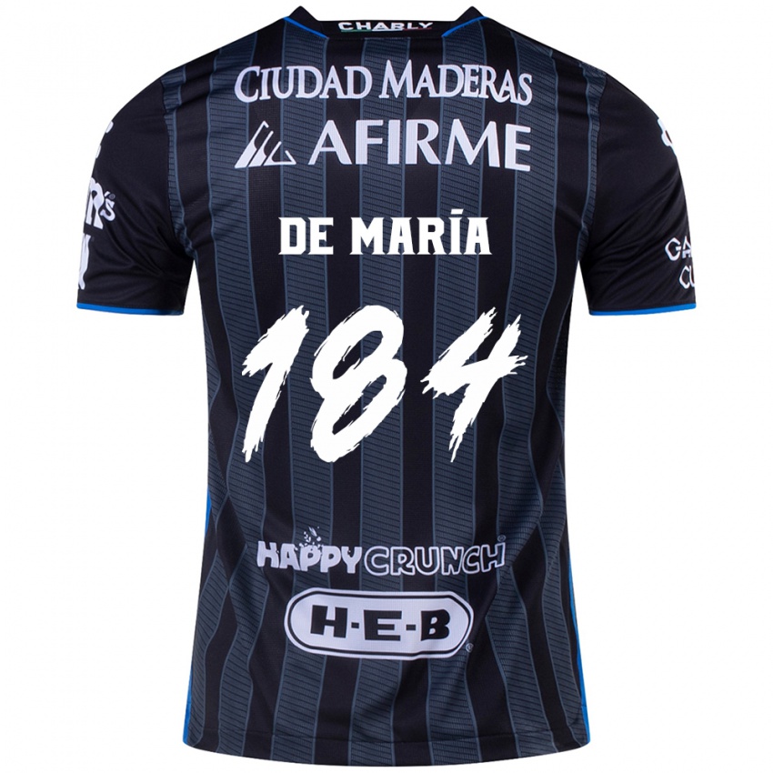 Criança Camisola Antonio De María Y Campos #184 Branco Preto Alternativa 2024/25 Camisa