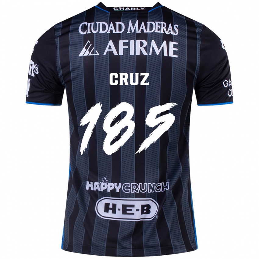 Criança Camisola Axel Cruz #185 Branco Preto Alternativa 2024/25 Camisa