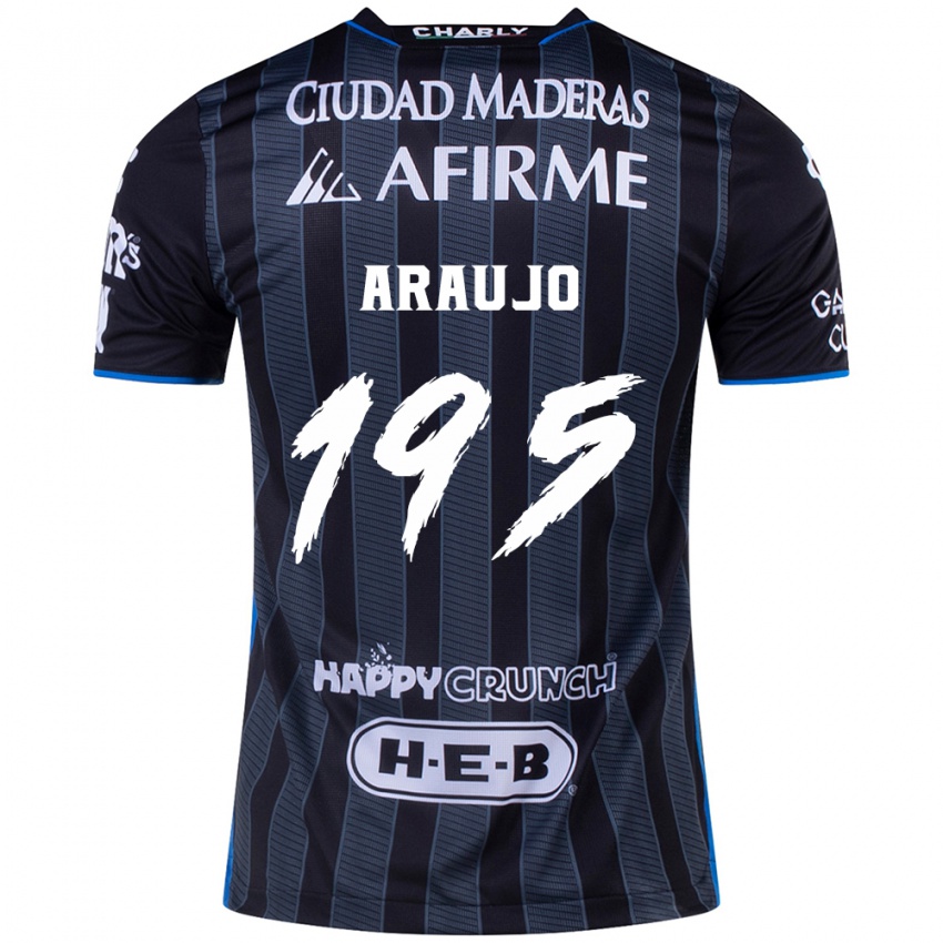 Criança Camisola Diego Araujo #195 Branco Preto Alternativa 2024/25 Camisa