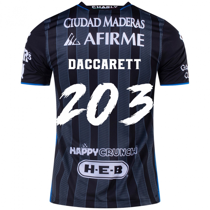 Criança Camisola Juan Daccarett #203 Branco Preto Alternativa 2024/25 Camisa