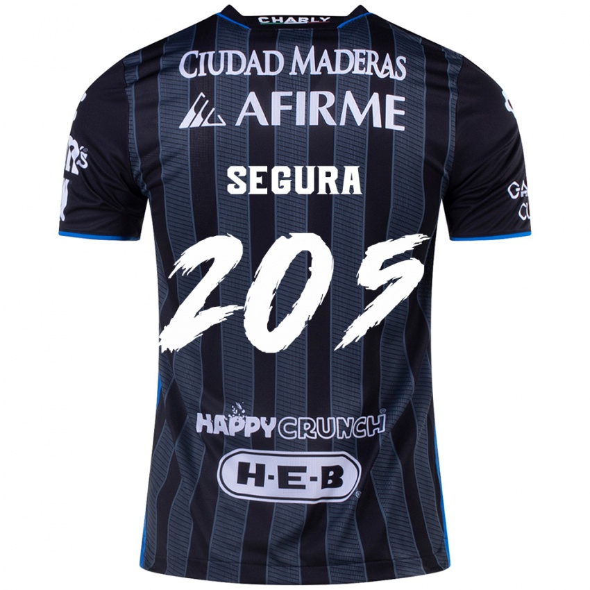 Criança Camisola Mathías Segura #205 Branco Preto Alternativa 2024/25 Camisa