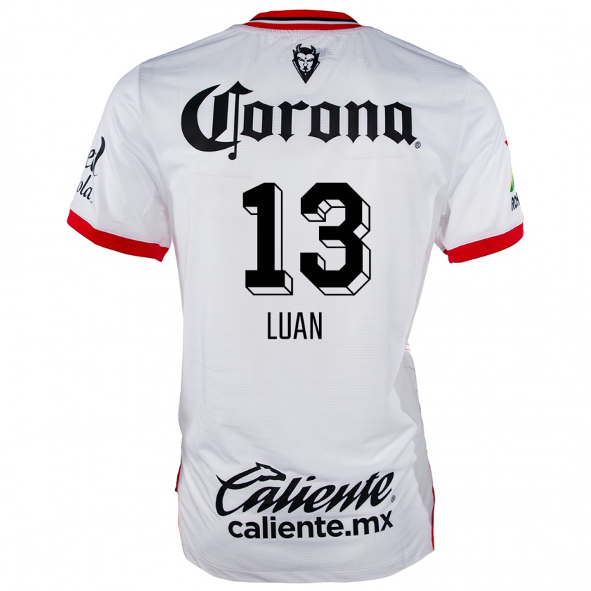 Criança Camisola Luan #13 Branco Vermelho Alternativa 2024/25 Camisa